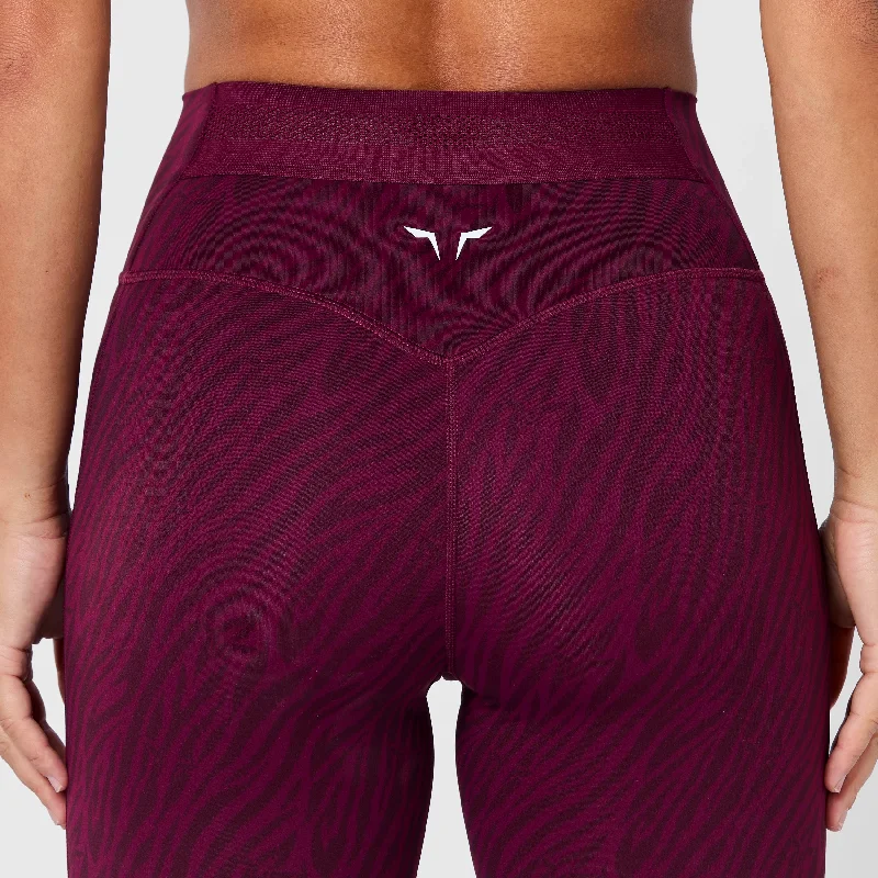 Anti-Slip Leggings 27"" - Pickled Beet Print