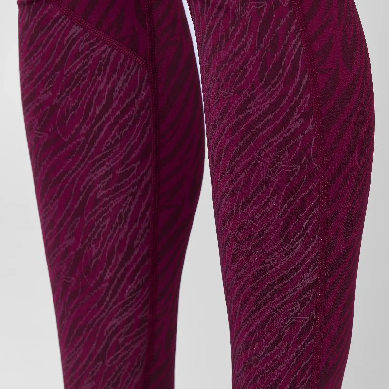 Anti-Slip Leggings 27"" - Pickled Beet Print