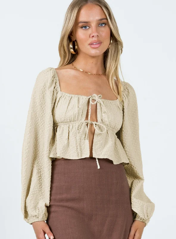 Ardelle Top Beige