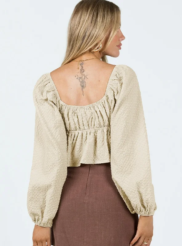 Ardelle Top Beige