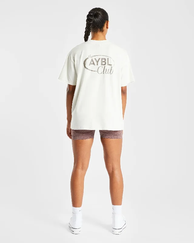 AYBL Club Oversized T Shirt - Off White