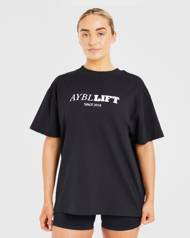 AYBL Lift Oversized T Shirt - Black