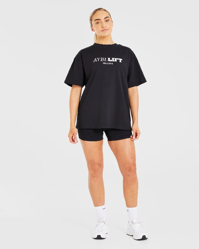 AYBL Lift Oversized T Shirt - Black