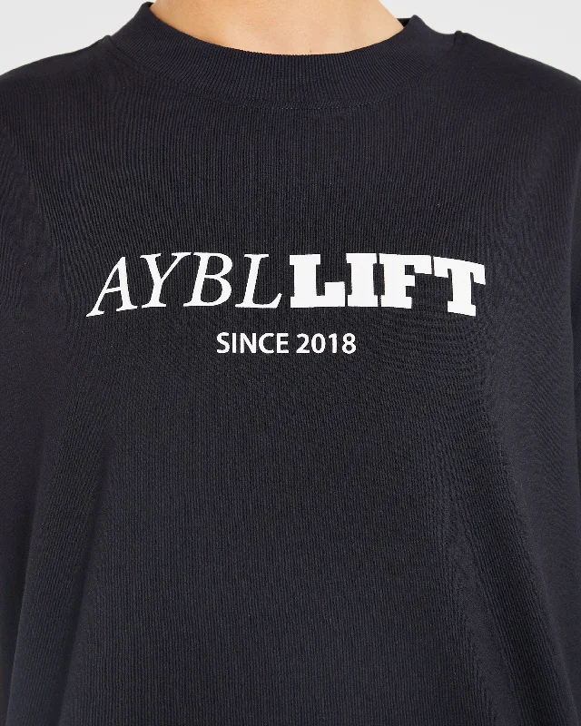 AYBL Lift Oversized T Shirt - Black