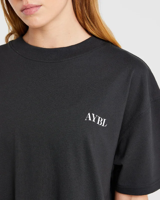 Be Good To Yourself Oversized T Shirt - Black