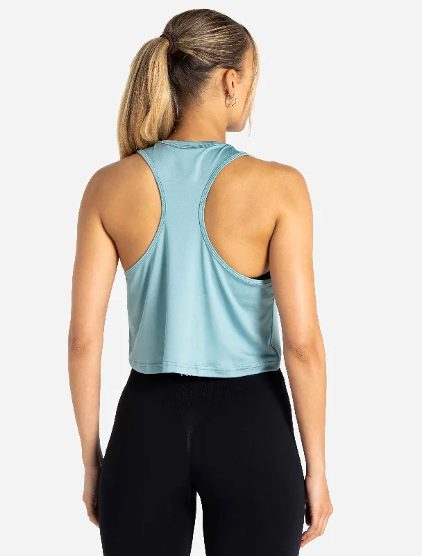 BreathEasy® Crop Vest - Dusky Blue