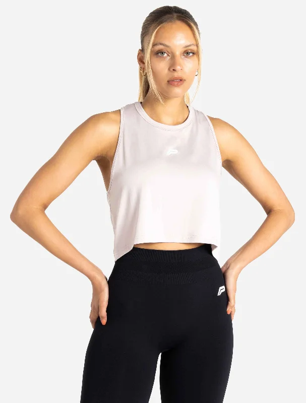 BreathEasy® Crop Vest - Light Grey