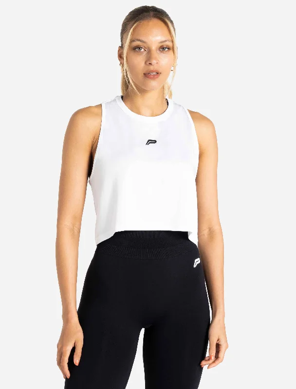 BreathEasy® Crop Vest - White