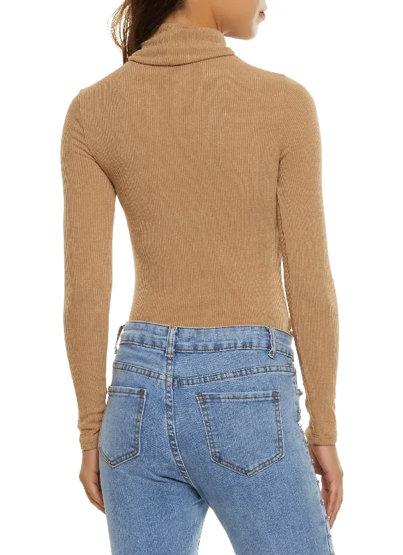 Rib Knit Turtleneck Bodysuit