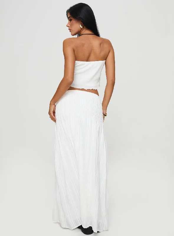 Carana Maxi Skirt White