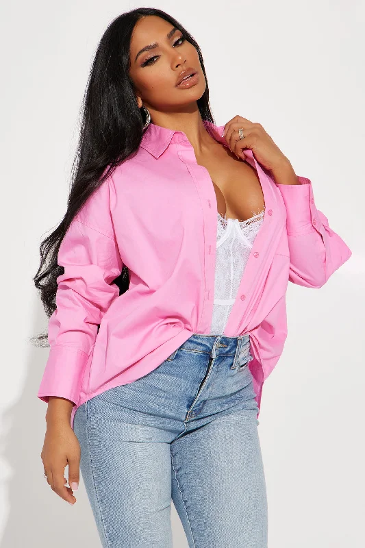 Closet Staple Poplin Shirt - Pink