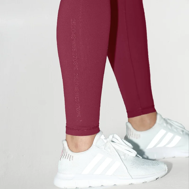 Code Run The City Leggings - Burgundy