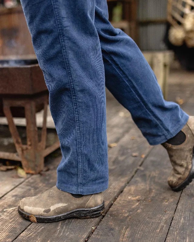 Compass Recycled Corduroy Pants - Dark Denim