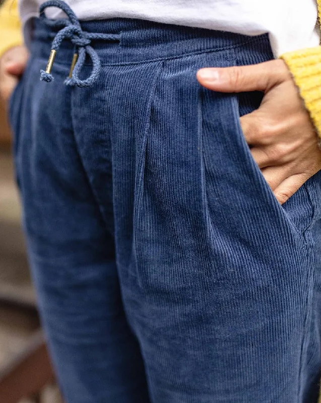 Compass Recycled Corduroy Pants - Dark Denim