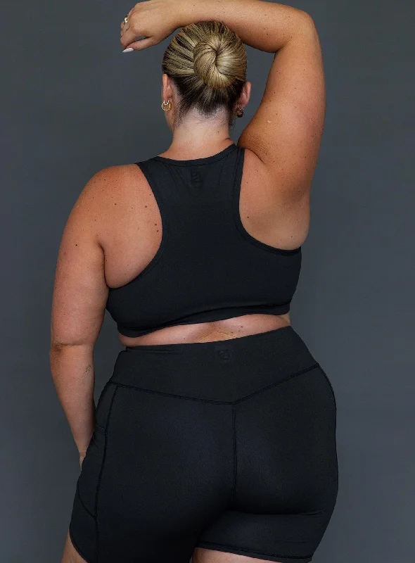 Conquer Activewear Shorts Black Curve