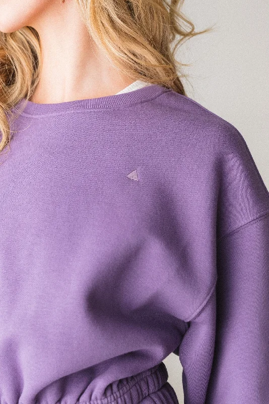 Vitality Cozy Crop Crew - Violet