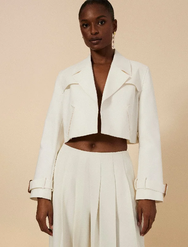 Cropped Trench Jacket