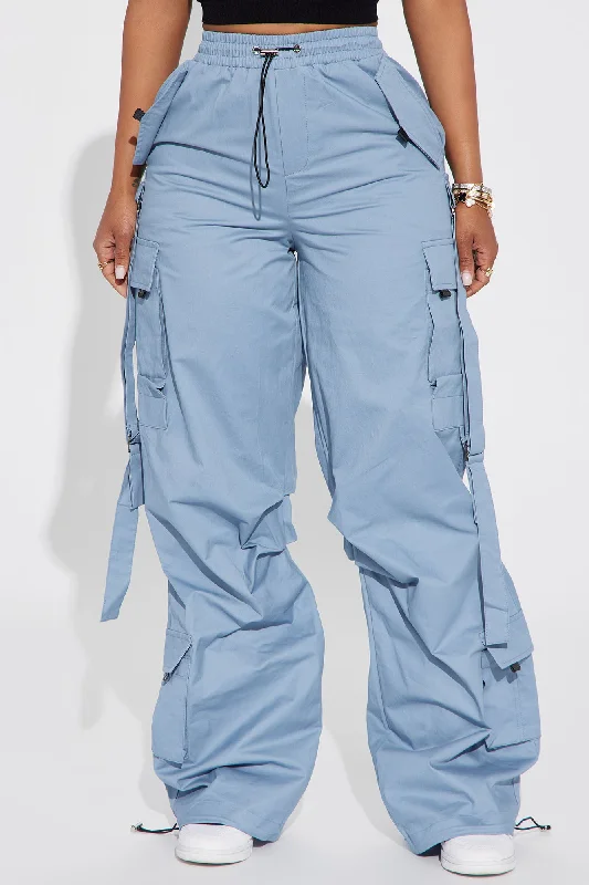 Don't Mess Around Cargo Pant - Slate Blue