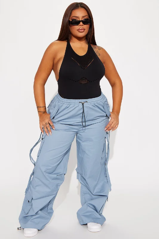 Don't Mess Around Cargo Pant - Slate Blue