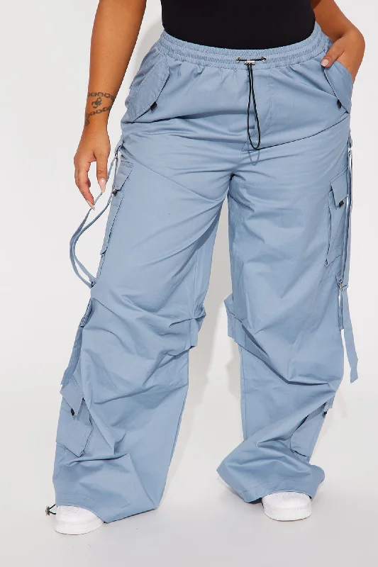 Don't Mess Around Cargo Pant - Slate Blue