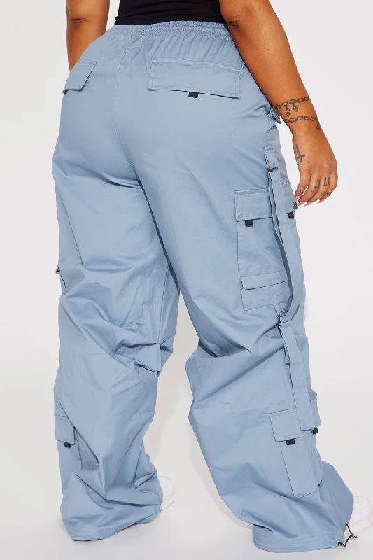 Don't Mess Around Cargo Pant - Slate Blue