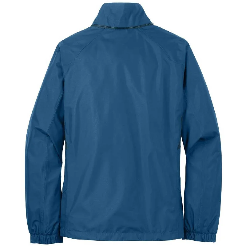 Eddie Bauer Women's Deep Sea Blue/Dark Adriatic Rain Jacket