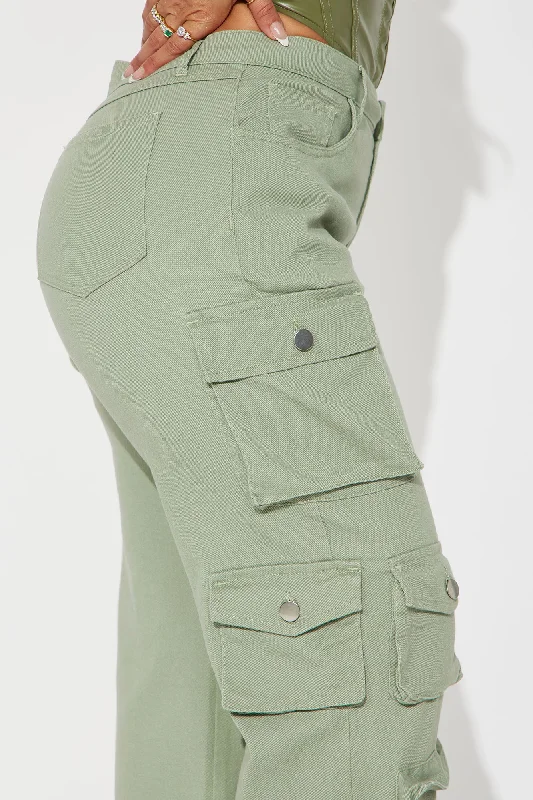 Elliana Cargo Pant - Sage