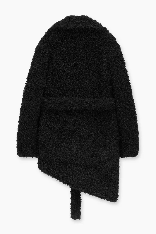 ELOISE PLUSH JACKET | BLACK