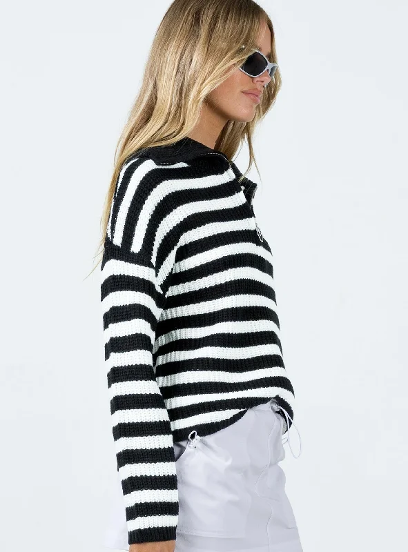 Elowra Sweater Black/White