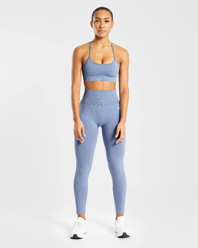 Empower Seamless Leggings - Blue Marl