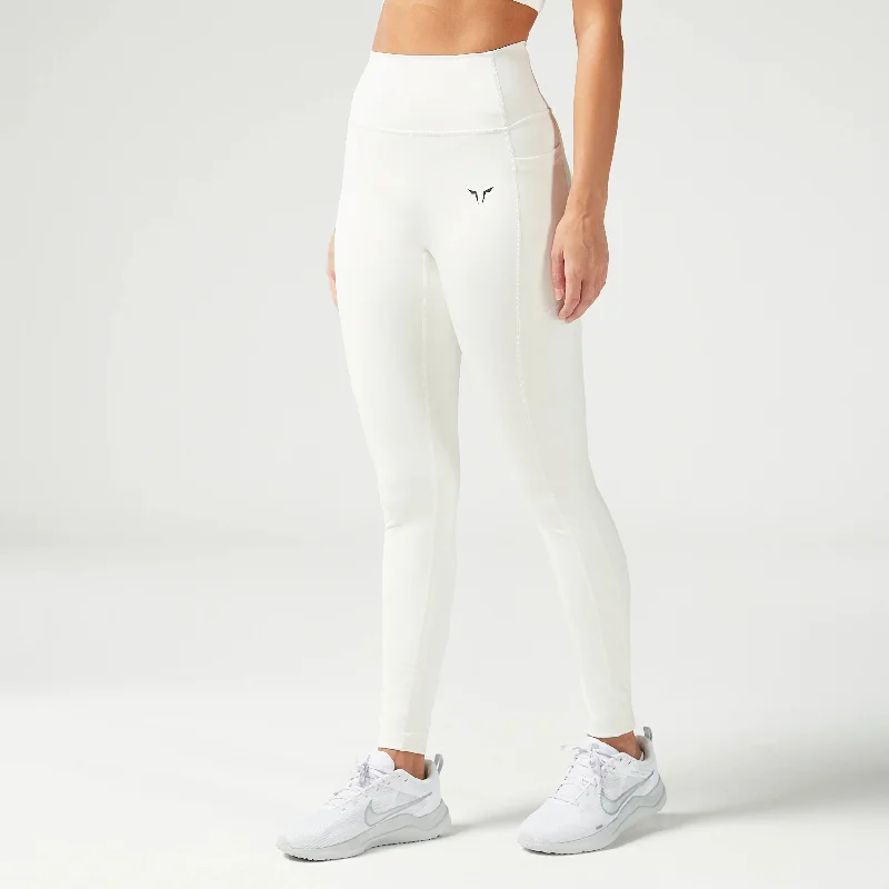 Essential ACT Double Layered Leggings 27"" 2.0 - Pearl White