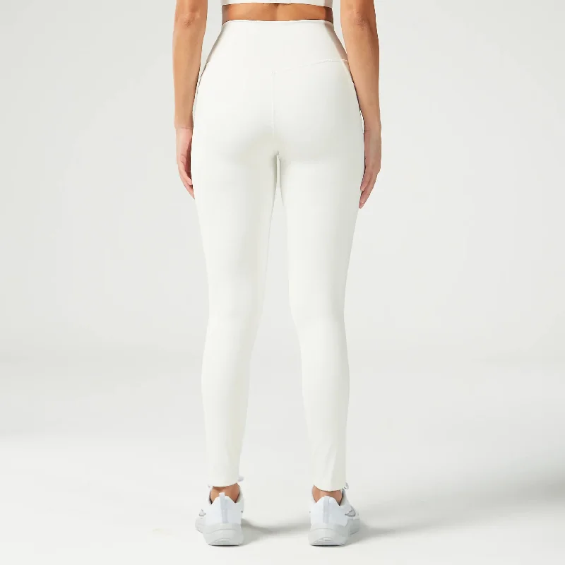 Essential ACT Double Layered Leggings 27"" 2.0 - Pearl White