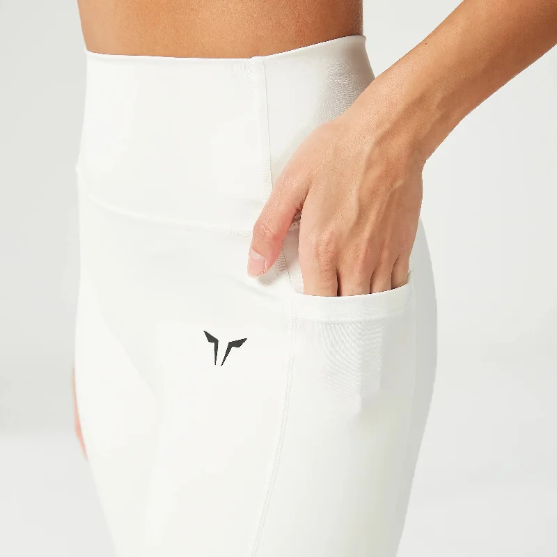 Essential ACT Double Layered Leggings 27"" 2.0 - Pearl White