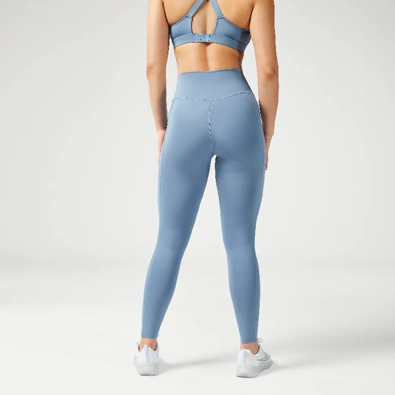 Essential High Waisted Leggings 27"" - Coronet Blue