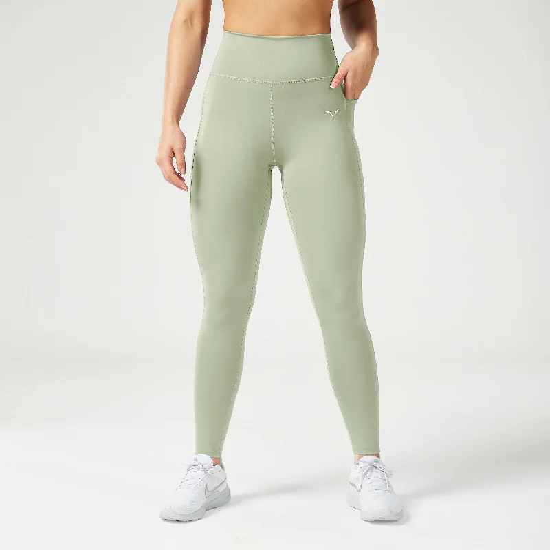 Essential High Waisted Leggings 27"" - Desert Sage