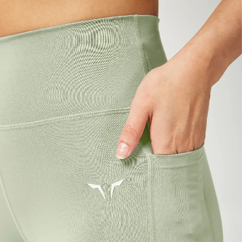 Essential High Waisted Leggings 27"" - Desert Sage