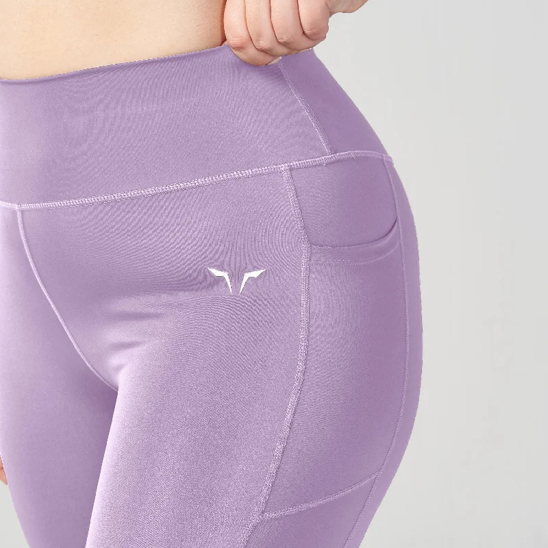 Essential High Waisted Leggings 27""  - Purple Rose