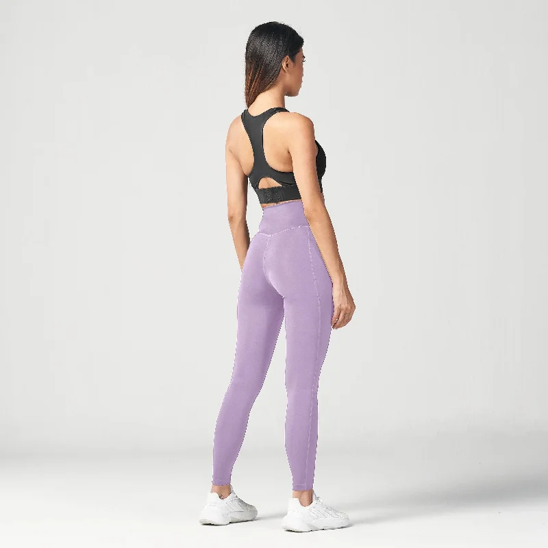 Essential High Waisted Leggings 27""  - Purple Rose