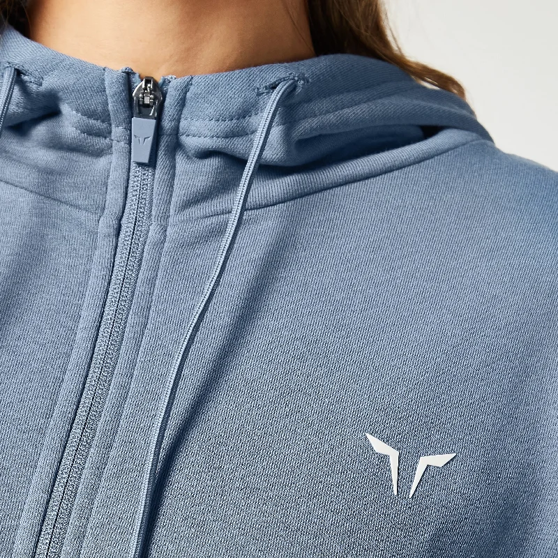 Essential Zip Up Hoodie - Coronet Blue