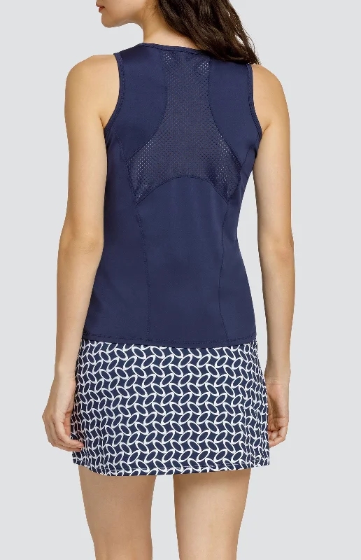 Eudora Tank - Navy Blue