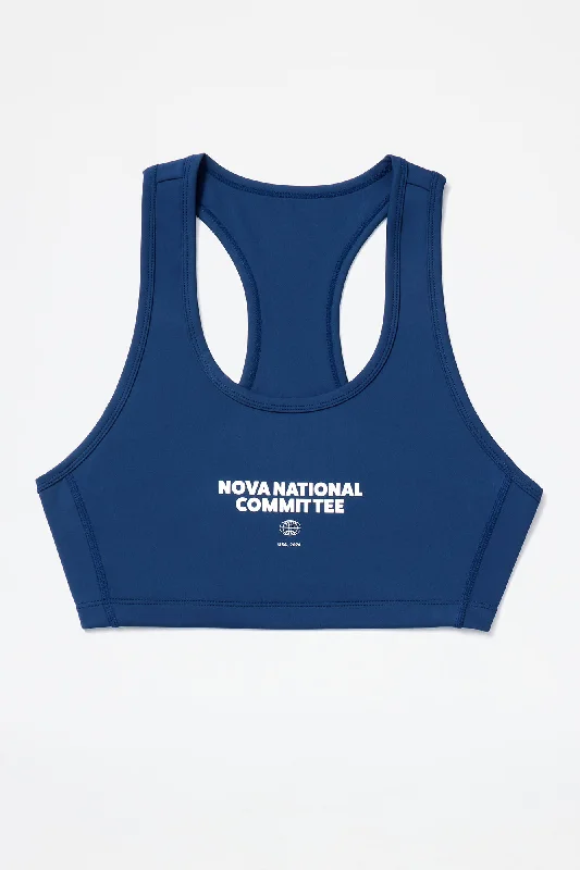 FN Paris Racerback Sports Bra - Navy