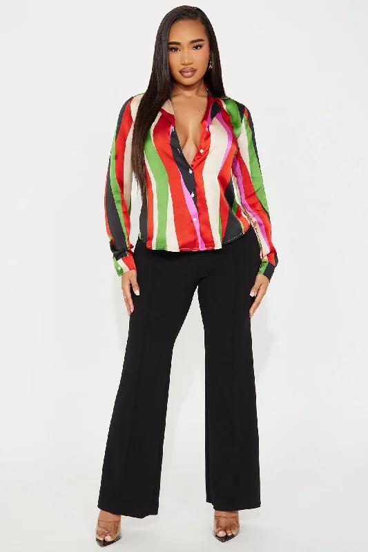 French Quarter Satin Shirt - Multi Color