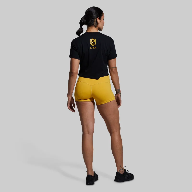 Gadsden Flag Crop Tee (Black)