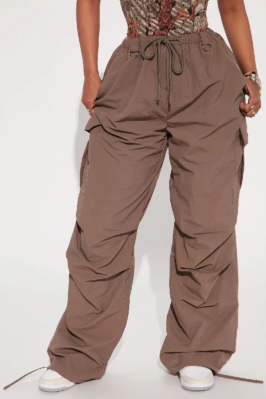 Girl Crush Parachute Pant - Brown