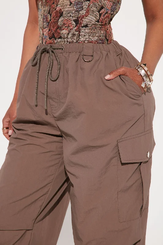 Girl Crush Parachute Pant - Brown