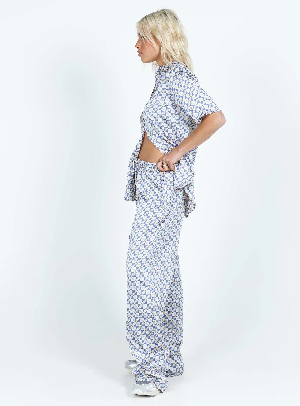 Golda Pant Blues Geo