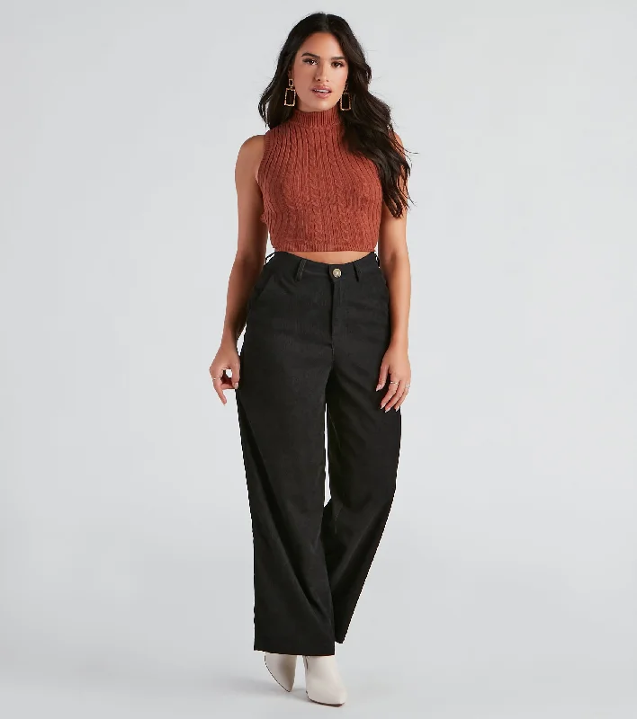 Gone Rogue Wide Leg Corduroy Pants