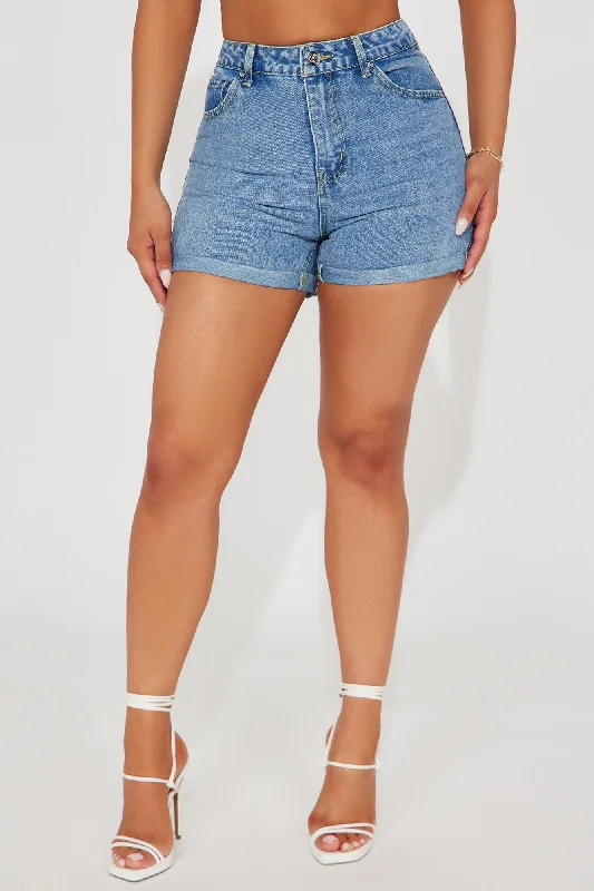 Got That Something Denim Shorts - Medium Wash