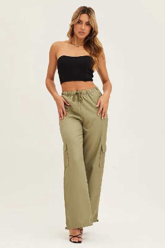 Green Boyfriend Cargo Pant