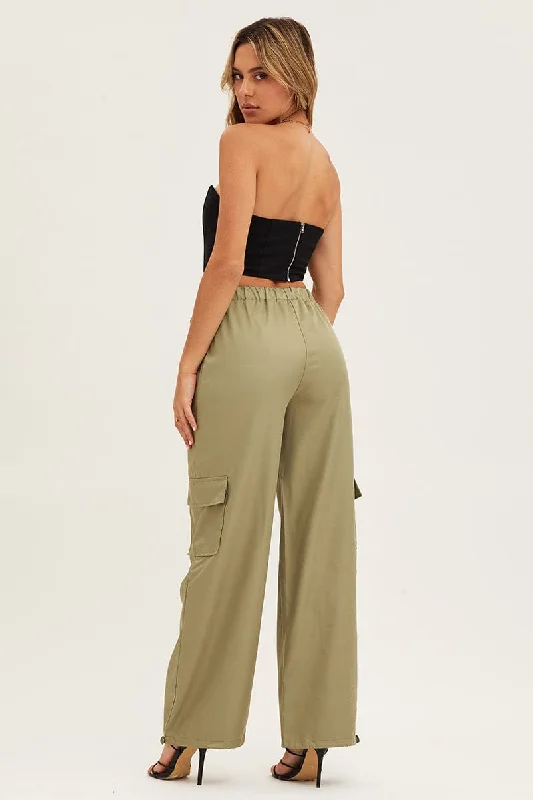 Green Boyfriend Cargo Pant